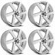 Set 4 24 Lame De Luxe Rt-452 Maddox Silver Roues Usinées 24x9.5 6x5.5 25mm