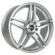 (set Of 4) 16x7 +38 Enkei Rsf5 4x100 Argent Roues Usinées