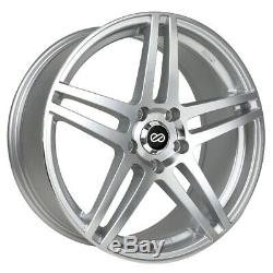 (set Of 4) 16x7 +38 Enkei Rsf5 4x100 Argent Roues Usinées